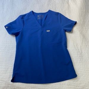 Figs winning blue scrub top